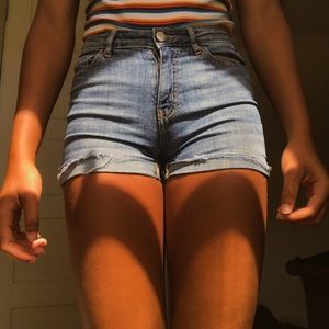 high waist Aeropostale mom shorts